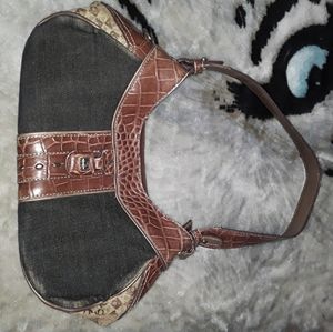 Liz Claiborne  handbag with alligator skin accents